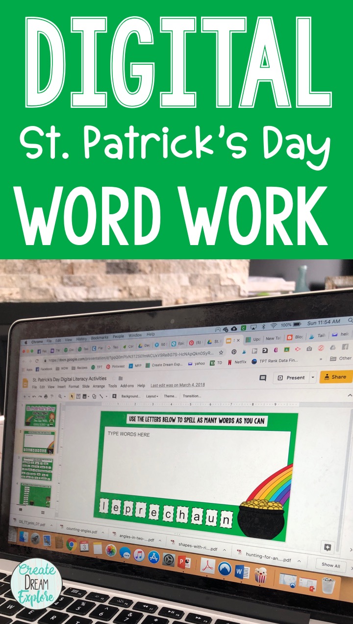 digital st patricks day activities google slides