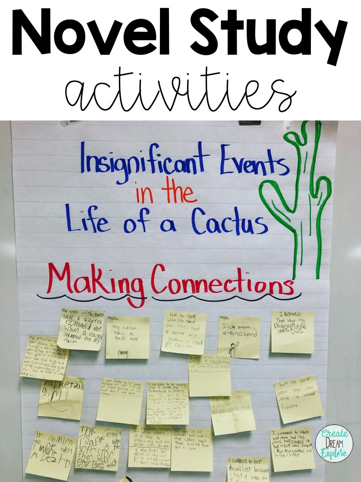 Insignificant Events in the Life of a cactus novel study activities