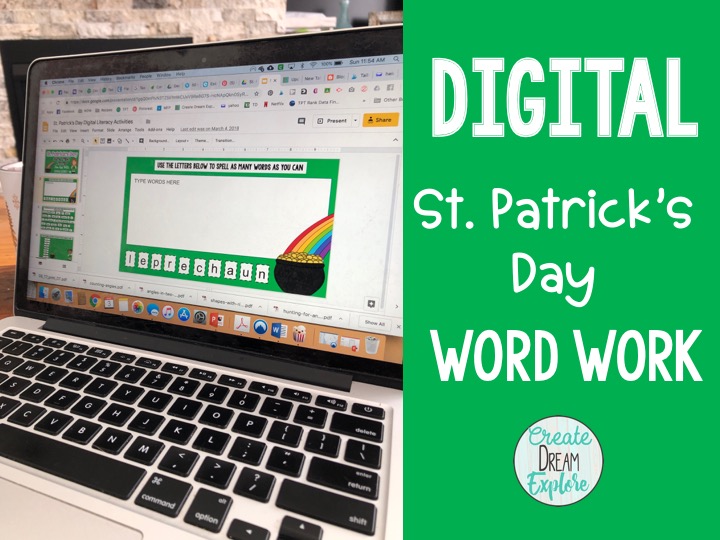 digital st. Patricks Day activities